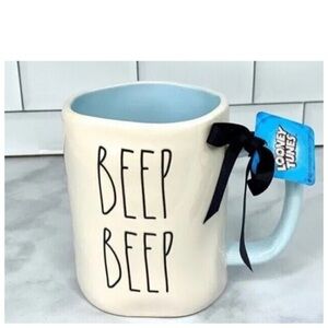 NEW Rae Dunn Looney Tunes Beep Beep Road Runner & Wile E. Coyote Mug